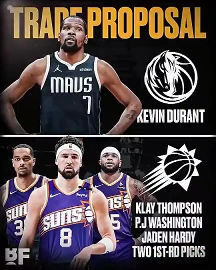 和欧文浓眉组三巨？美媒：独行侠可用克莱+PJ+哈迪+俩首轮换KD-